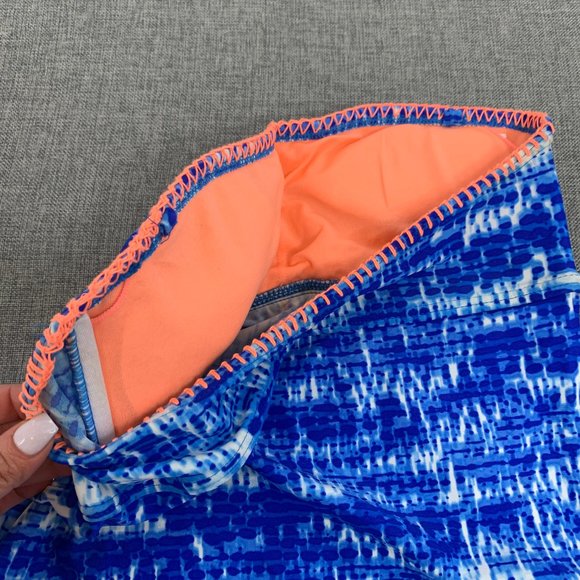 Arizona Jean Co. Strapless Tankini Blue Small Nylon Spandex Removable‎ Pads - Picture 7 of 10